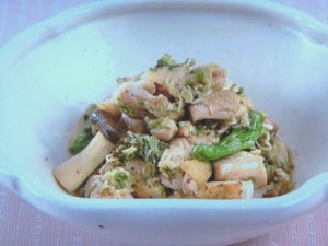 鶏のねぎ山椒和え