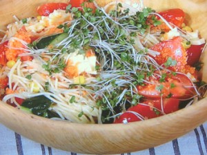にんじんドレスの満腹スパサラダ