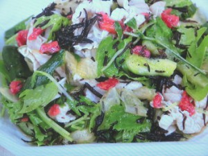 豚しゃぶと野菜のめんつゆ梅マリネ