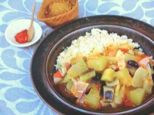クスクスのとうがんトマトソース
