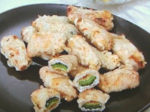 ゴーヤの豚肉巻き焼き
