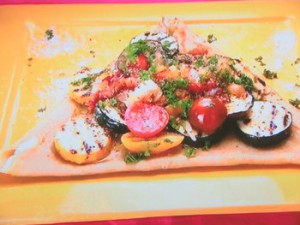 もこみち流 グリルズッキーニとなすのガレット