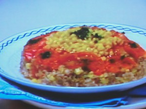 ひき肉のコーン蒸し