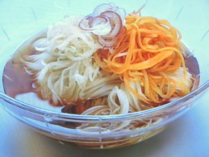 干し野菜だしのそうめん