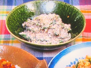 ゴーヤとインゲンの白和え