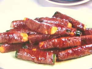 ズッキーニの牛肉巻き