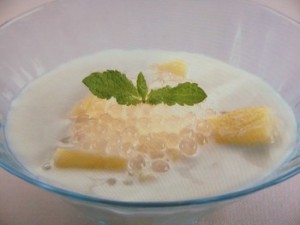 ココナッツとパインのデザート