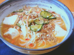 冷や汁そうめん