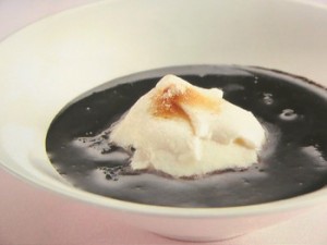 黒ごまと豆腐のデザート