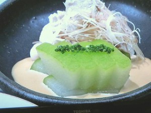 とうがんと豚肉の冷しゃぶ