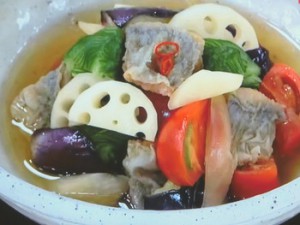 新れんこんとあじ 夏の南蛮漬け