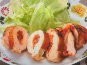 鶏むね肉のキムチはさみ