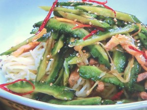 豚肉とゴーヤーのあえ麺