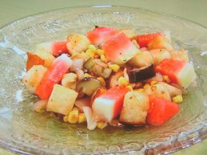 パンと夏野菜のサラダ仕立て