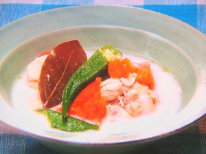 チキンと夏野菜のスープ