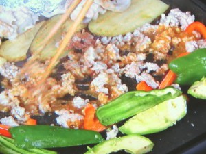 肉みそ鉄板焼き