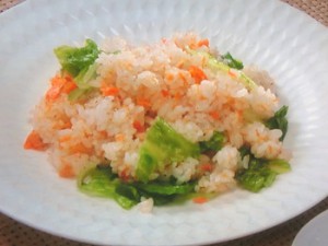 さけとレタスのチャーハン