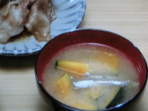 かぼちゃの味噌汁