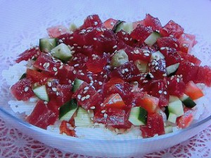 生トマトのさっぱりちらしずし
