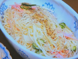 そうめんサラダ