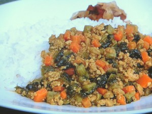 ゴーヤーのドライカレー