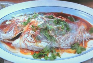 白身魚の中華蒸し