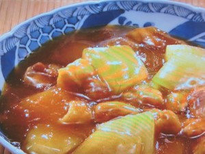 冬瓜と鶏肉の旨煮カレー風味