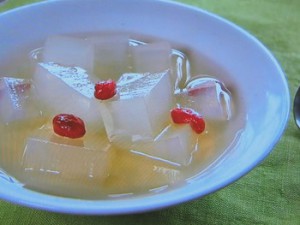 寒天ジャスミンレモンゼリー