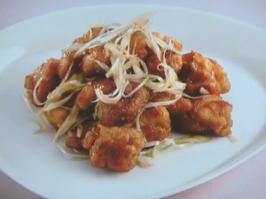 鶏のこがし醤油炒め