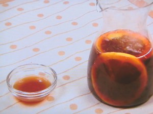 蒸し野菜のオレンジポン酢