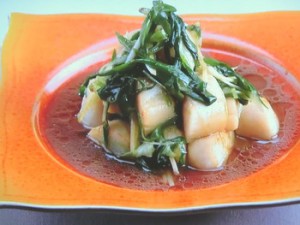 ホタテの辛み醤油
