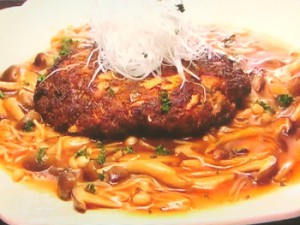 もこみち流 中華風ハンバーグ きのこソース