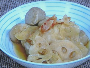 いわしつみれの梅煮