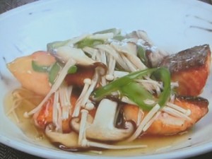 鮭のきのこあん