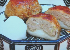 シイタケの肉詰め
