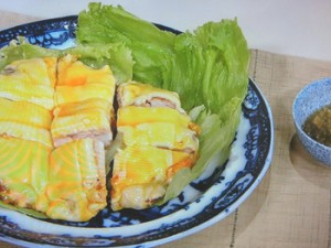 鶏のチーズこがね焼き