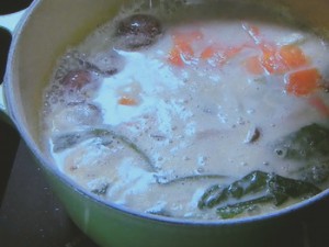 枝豆乳の豚しゃぶ鍋