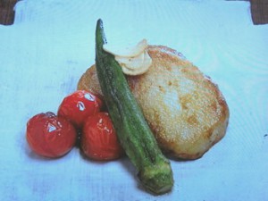 里芋ステーキ にんにくじょうゆ風味