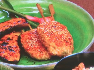 レンコンとしその鶏つくね