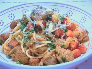 もこみち流 カレー風味のパスタ