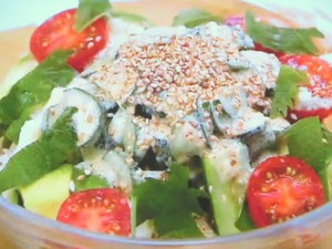 長芋サラダ乳酸菌たっぷりソース