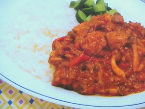 トマトチキンカレー