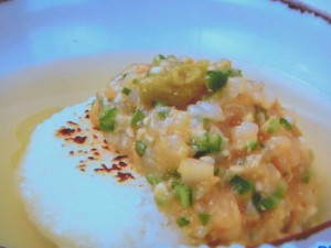 イカのなめろう風冷やし茶漬け