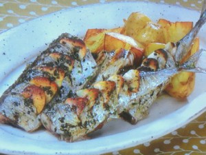 さんまのにんにく風味焼き