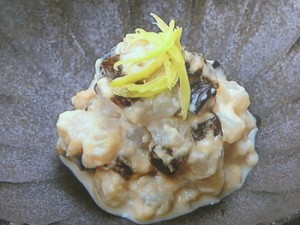 こんにゃくとかぶの豆乳みそあえ