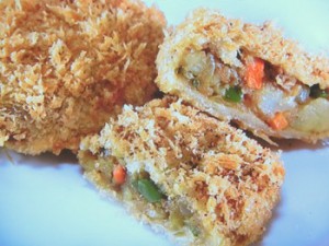 特製カレー味の野菜たっぷりコロッケ