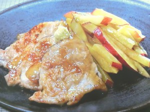 さつまいもと豚肉の照り焼き