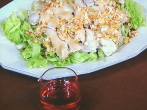 ゆで鶏の甘辛ソース