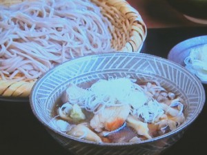 舞茸と鶏肉のつけそば