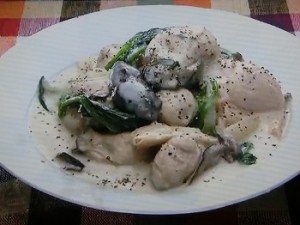 もこみち流 カキとほうれん草の和風クリームシチュー